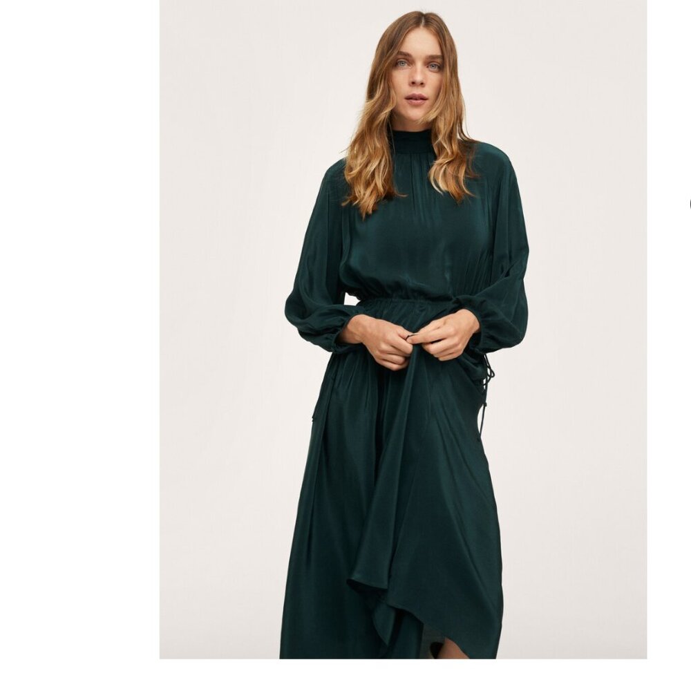 Mango Drawstring waist dress
